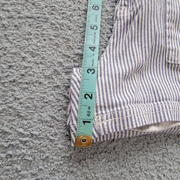 Women's Wallflower Blue/White Seersucker Stretch Shorts EUC SIZE 7 - Picture 10 of 14